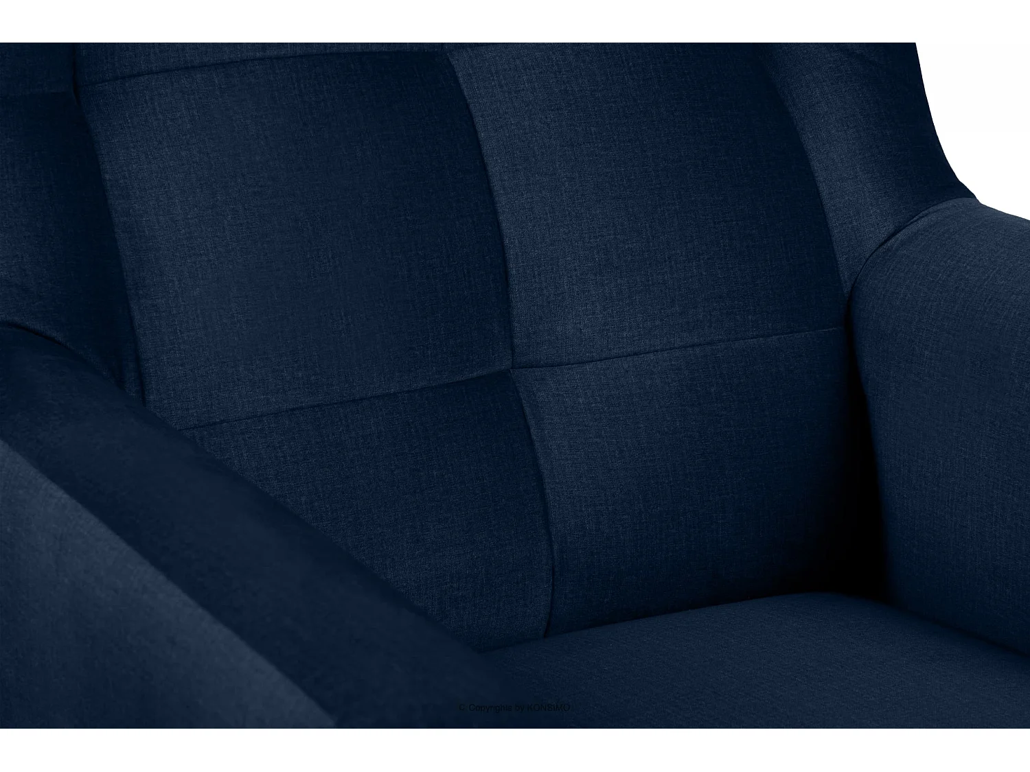 Bequemer  Ohrensessel auf Beinen - Marineblau - SALIS