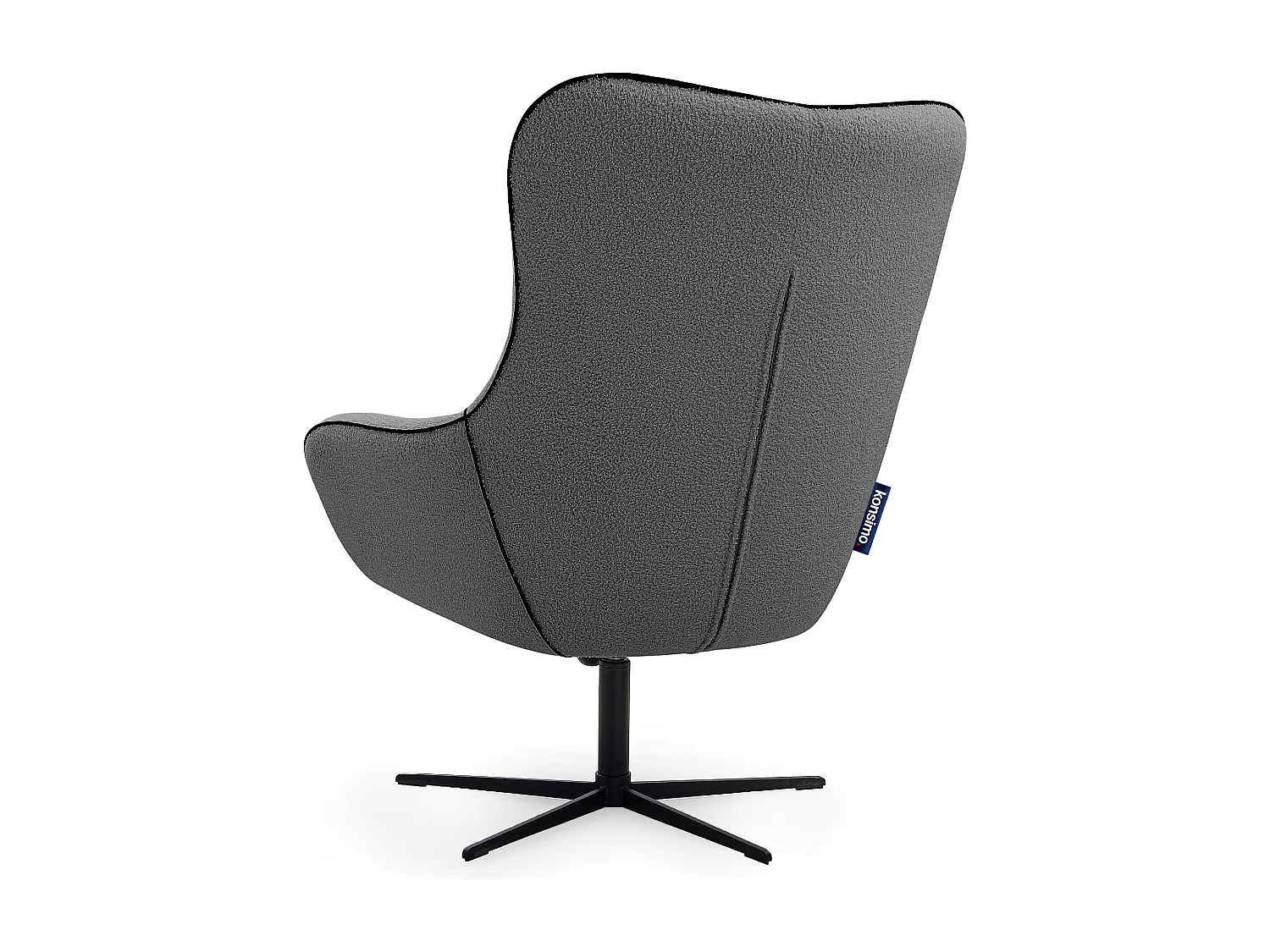 Drehbarer Loft-Sessel für das Wohnzimmer - dunkelgrau - QUARRO