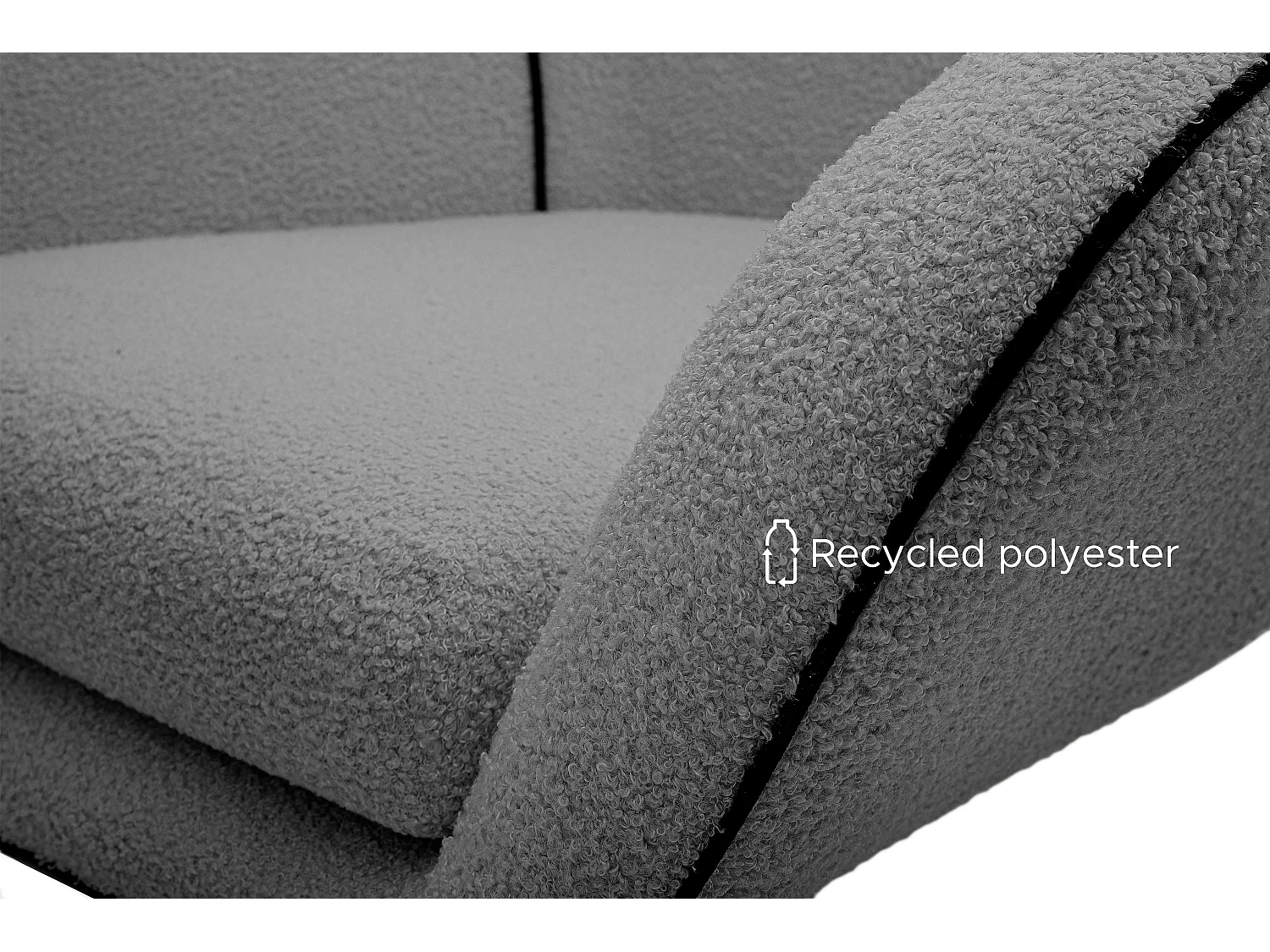 Drehbarer Loft-Sessel für das Wohnzimmer - dunkelgrau - QUARRO