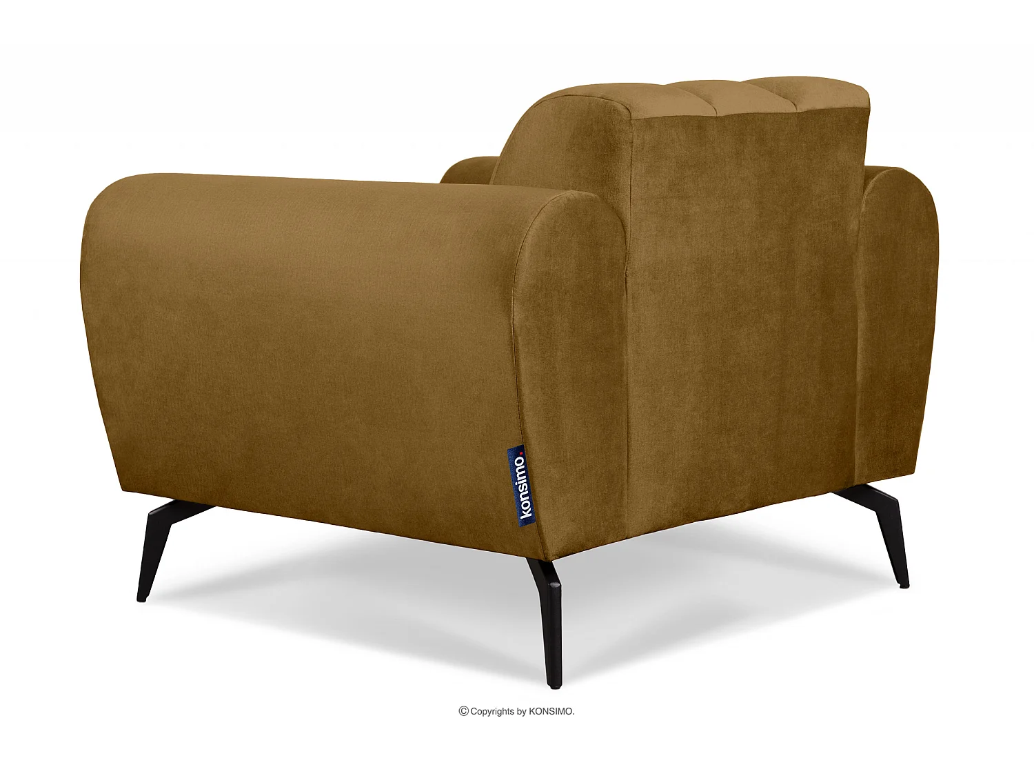 Moderner Sessel für das Wohnzimmer auf Beinen - Senf - RUBERO