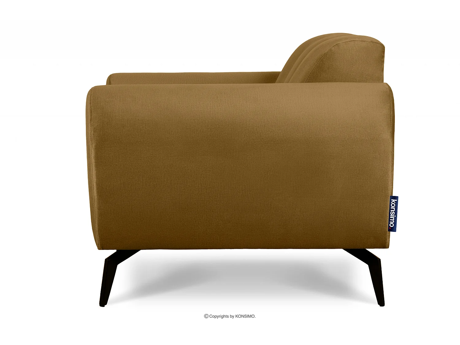 Moderner Sessel für das Wohnzimmer auf Beinen - Senf - RUBERO