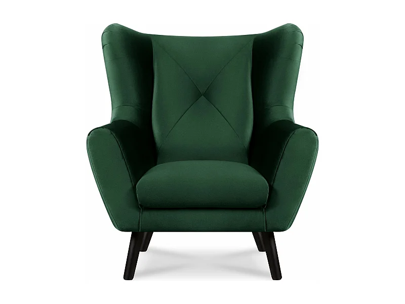 Ohrensessel elegant - dunkelgrün - MIRO