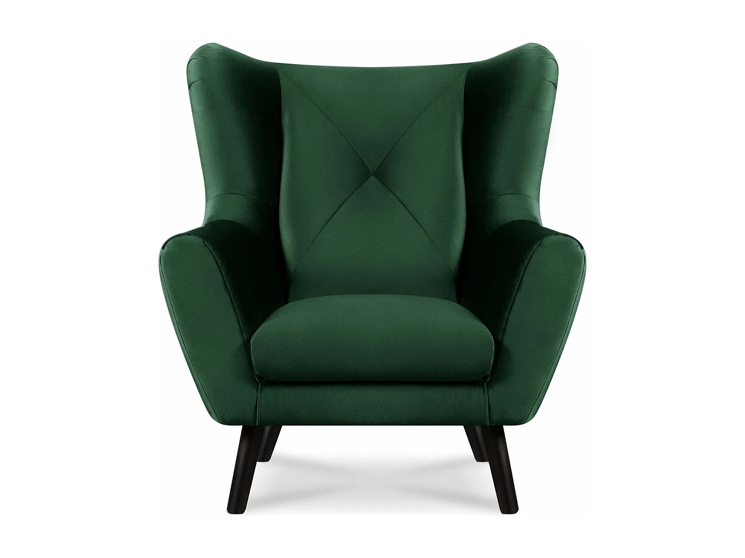 Ohrensessel elegant - dunkelgrün - MIRO
