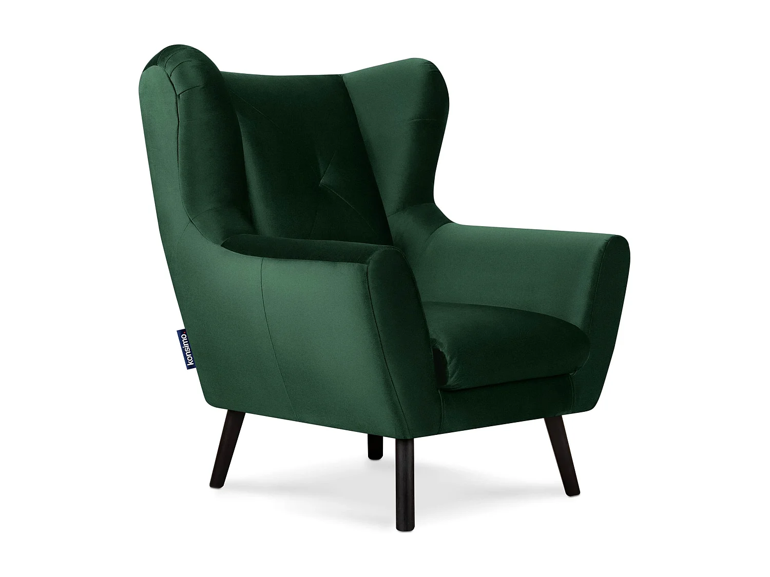 Ohrensessel elegant - dunkelgrün - MIRO