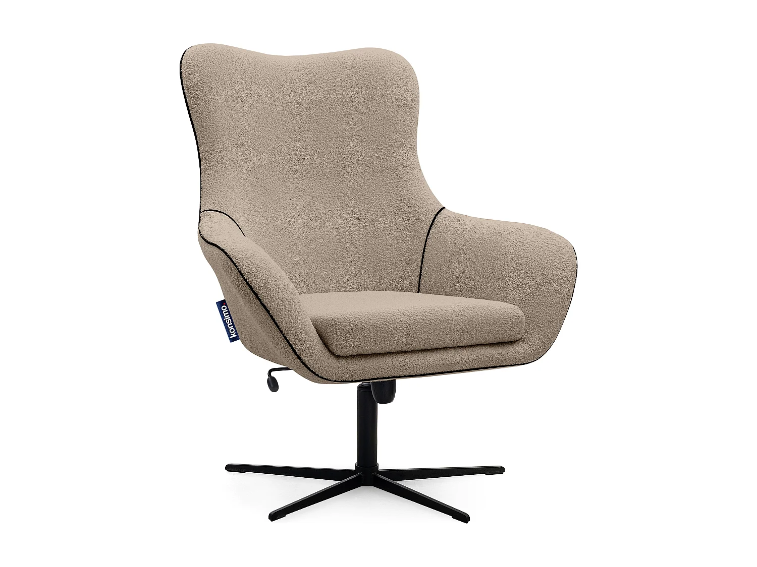 Drehstuhl für das Loft-Wohnzimmer - braun - QUARRO