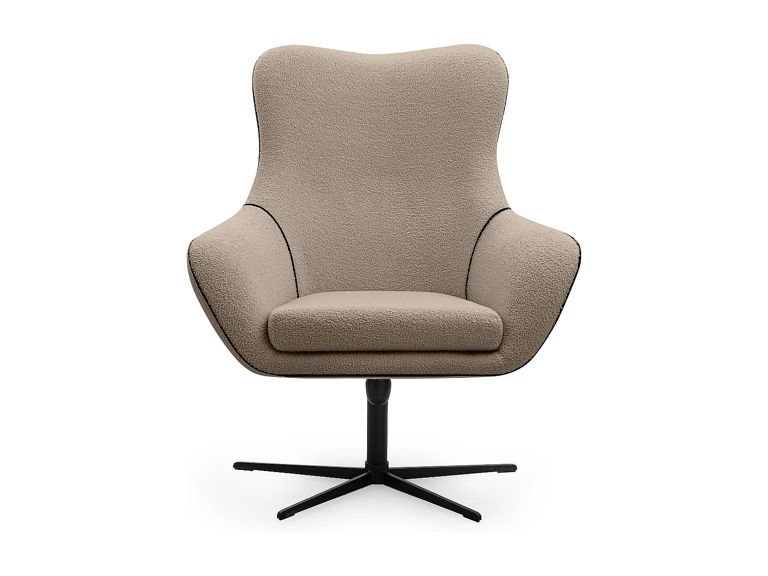 Drehstuhl für das Loft-Wohnzimmer - braun - QUARRO