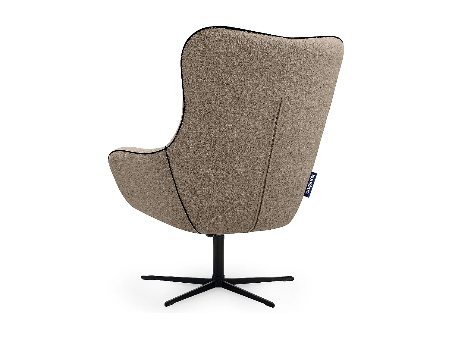 Drehstuhl für das Loft-Wohnzimmer - braun - QUARRO