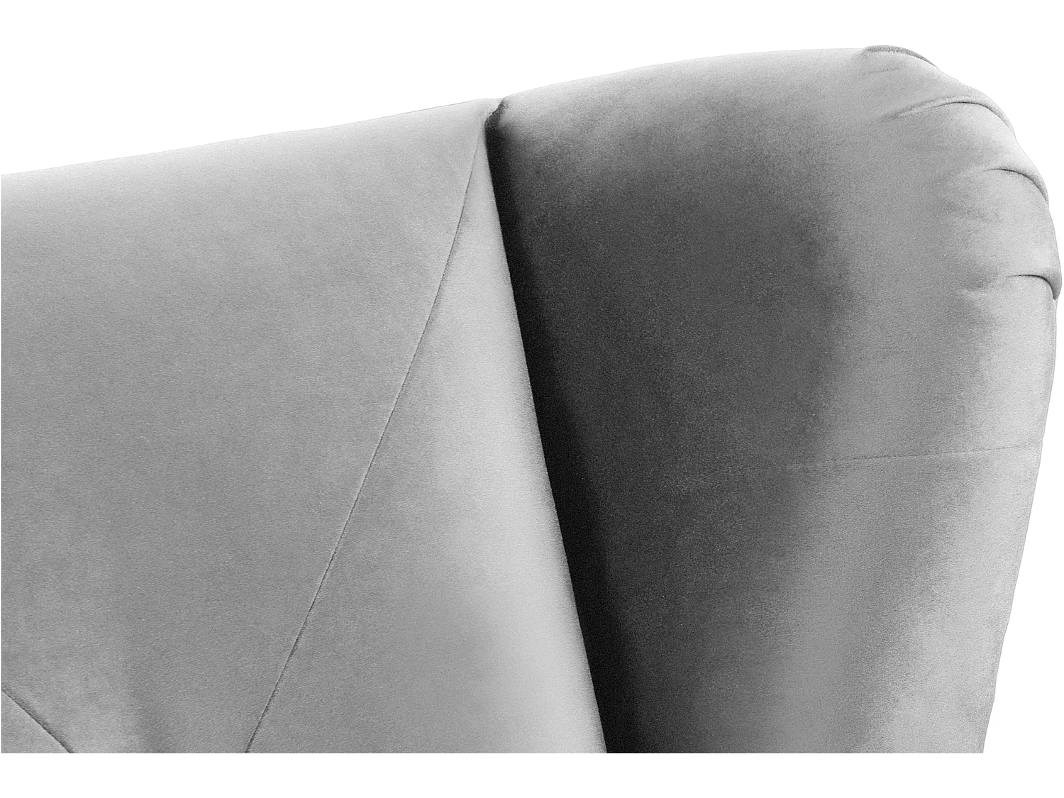 Ohrensessel für das Wohnzimmer - hellgrau - MIRO