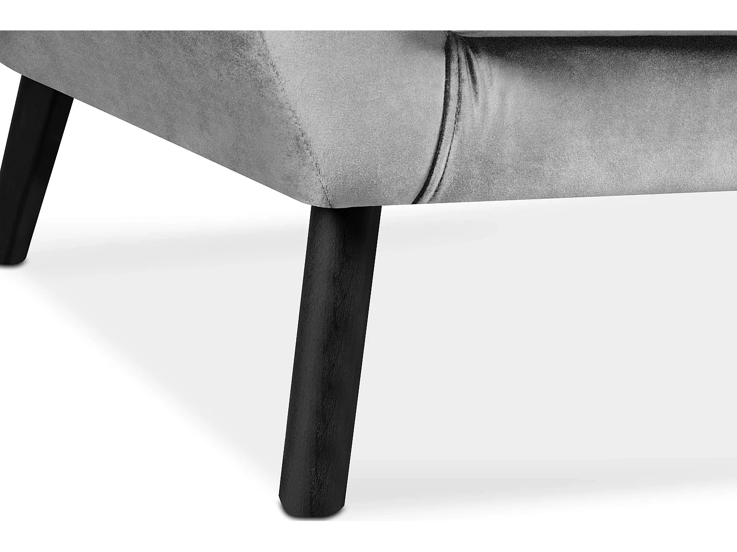 Ohrensessel für das Wohnzimmer - hellgrau - MIRO