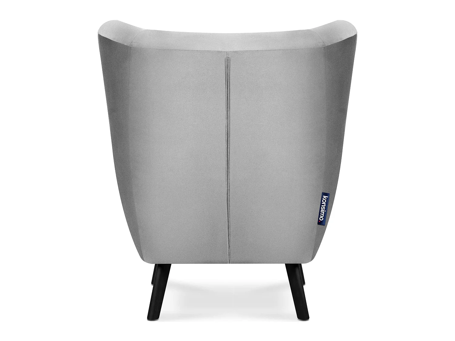 Ohrensessel für das Wohnzimmer - hellgrau - MIRO