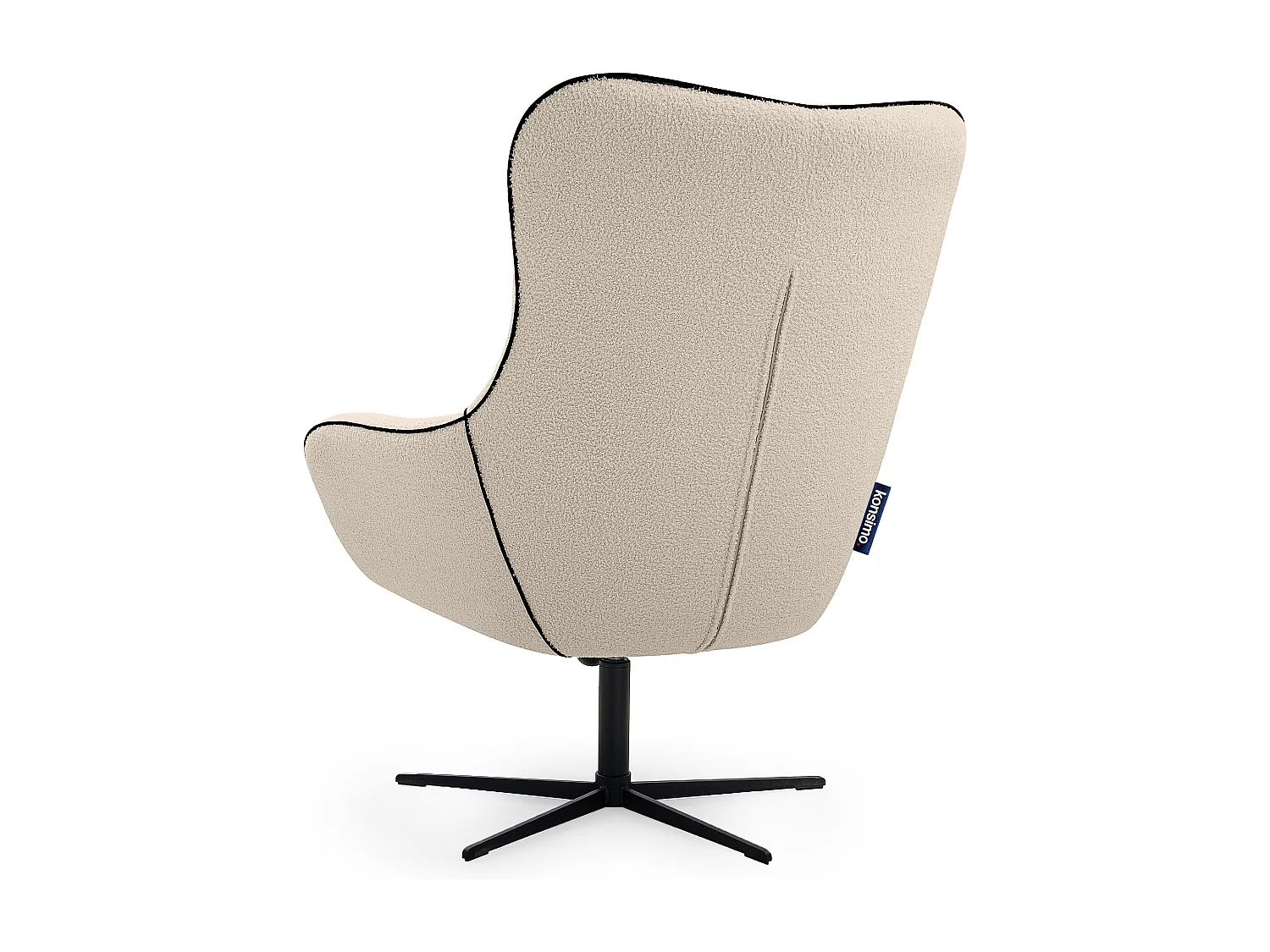 Drehbarer Sessel für das Wohnzimmer - Creme - QUARRO