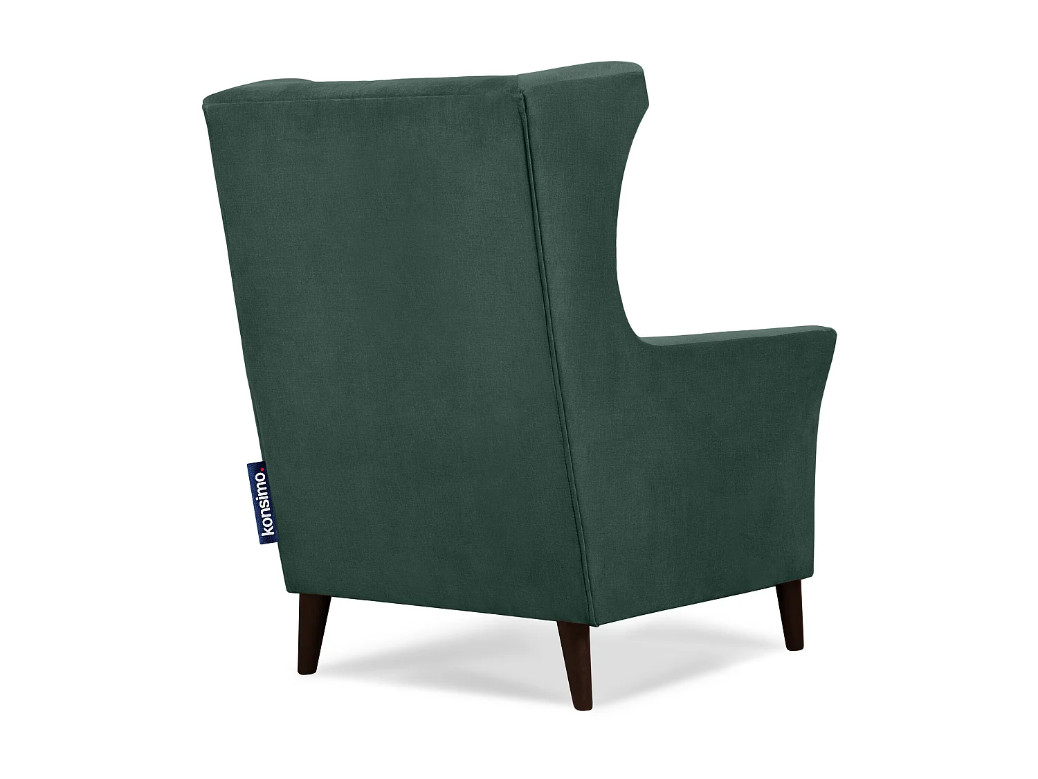 Bequemer Ohrensessel in auf Beinen - dunkelgrün - SALIS