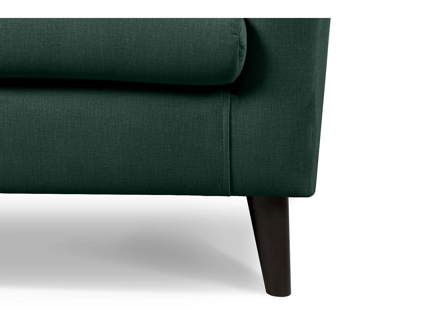 Bequemer Ohrensessel in auf Beinen - dunkelgrün - SALIS