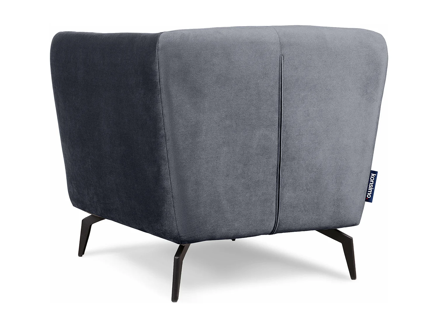 Eleganter gepolsterter Sessel - grau - CORDI