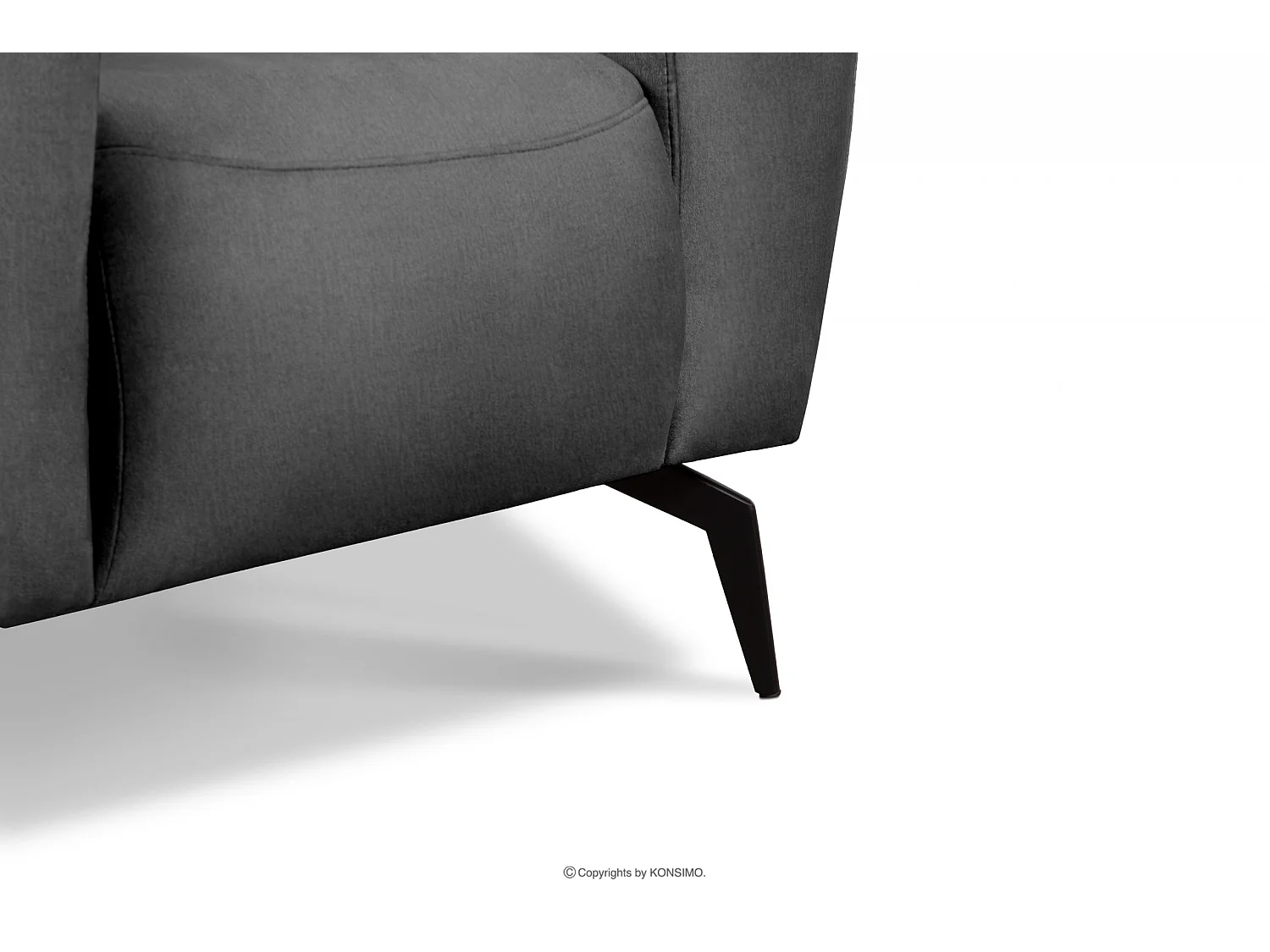 Modernistischer Sessel auf Beinen - hellgrau - RUBERO