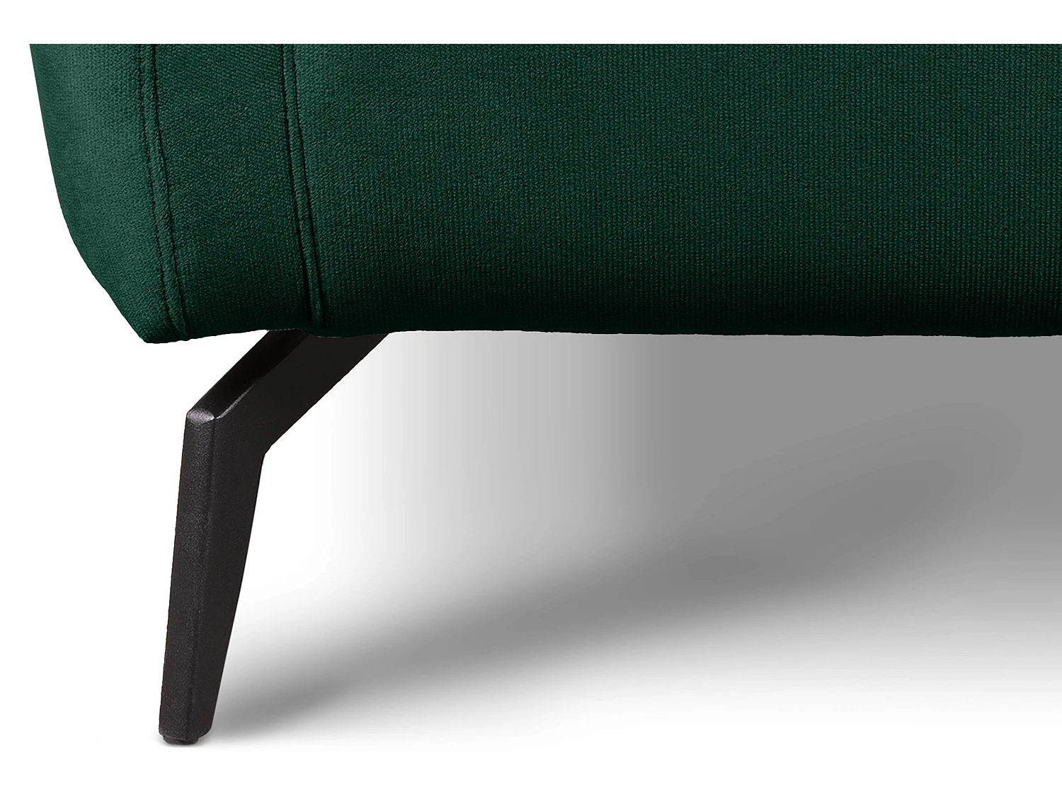 Gepolsterter Sessel auf Beinen - dunkelgrün - CORDI