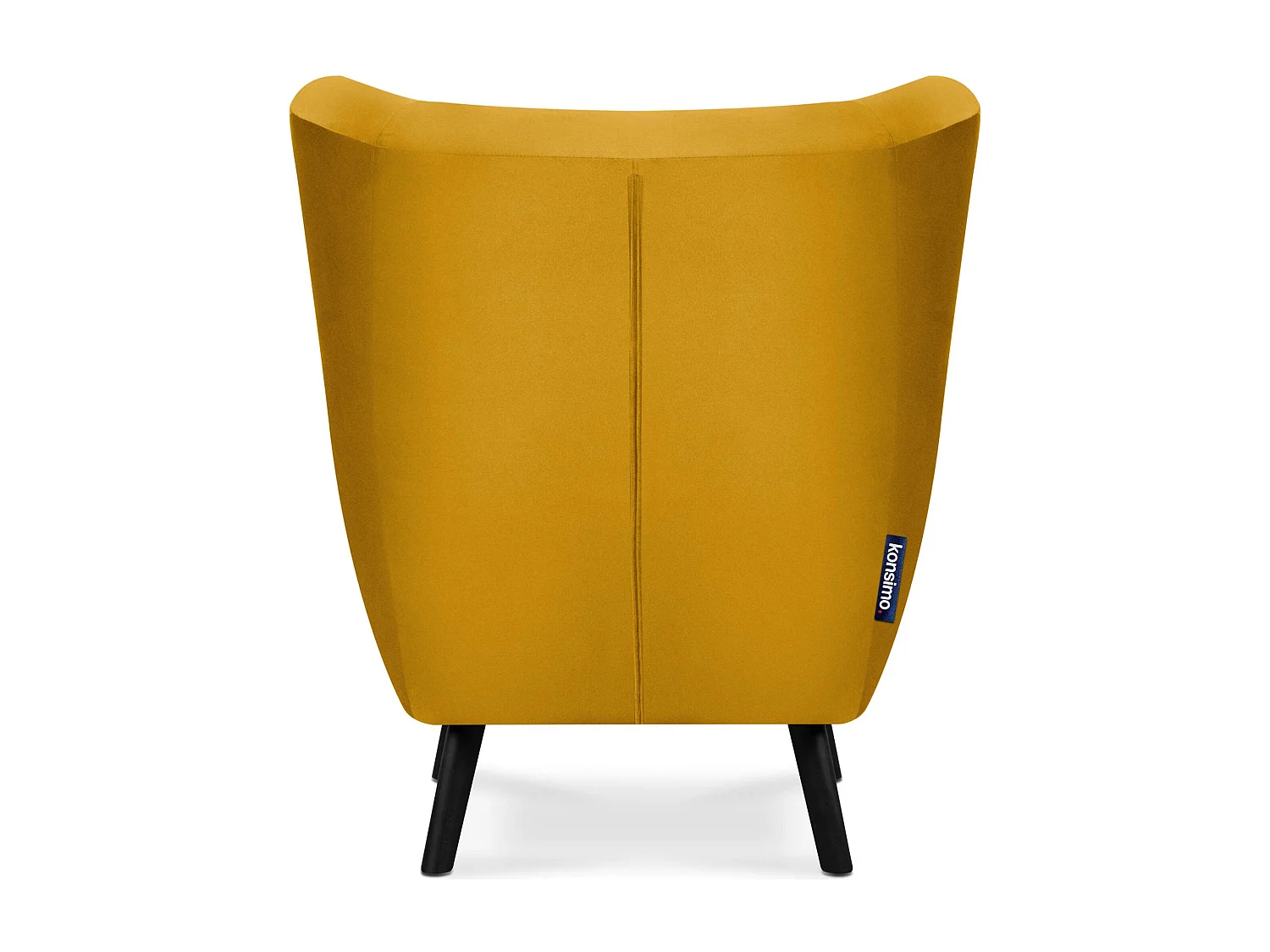 Eleganter Ohrensessel für das Wohnzimmer - gelb - MIRO