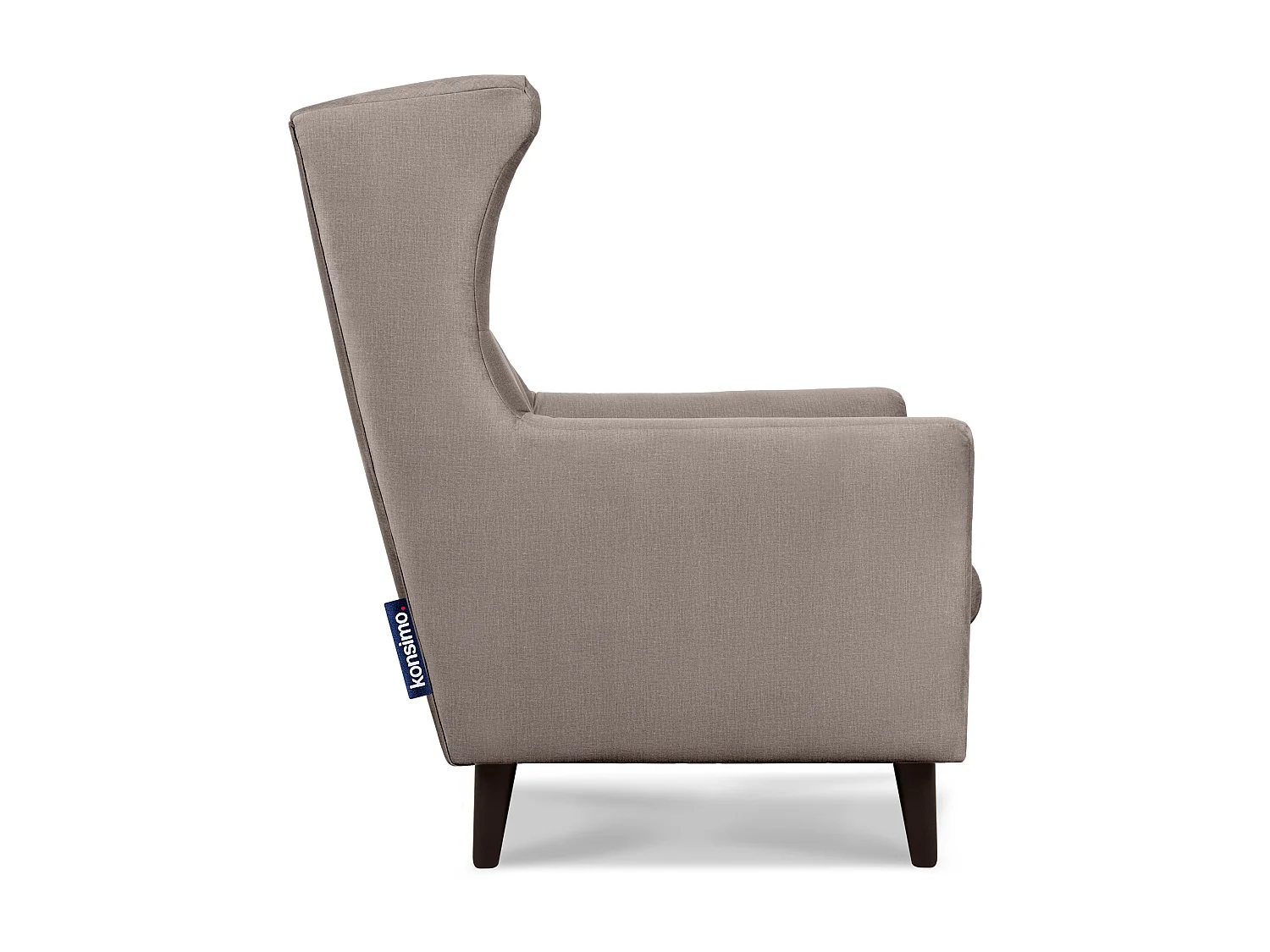 Eleganter Ohrensessel auf Beinen - beige - SALIS