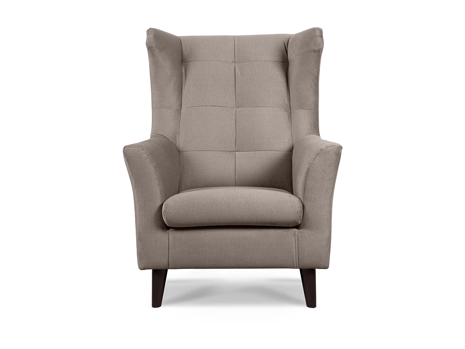 Eleganter Ohrensessel auf Beinen - beige - SALIS