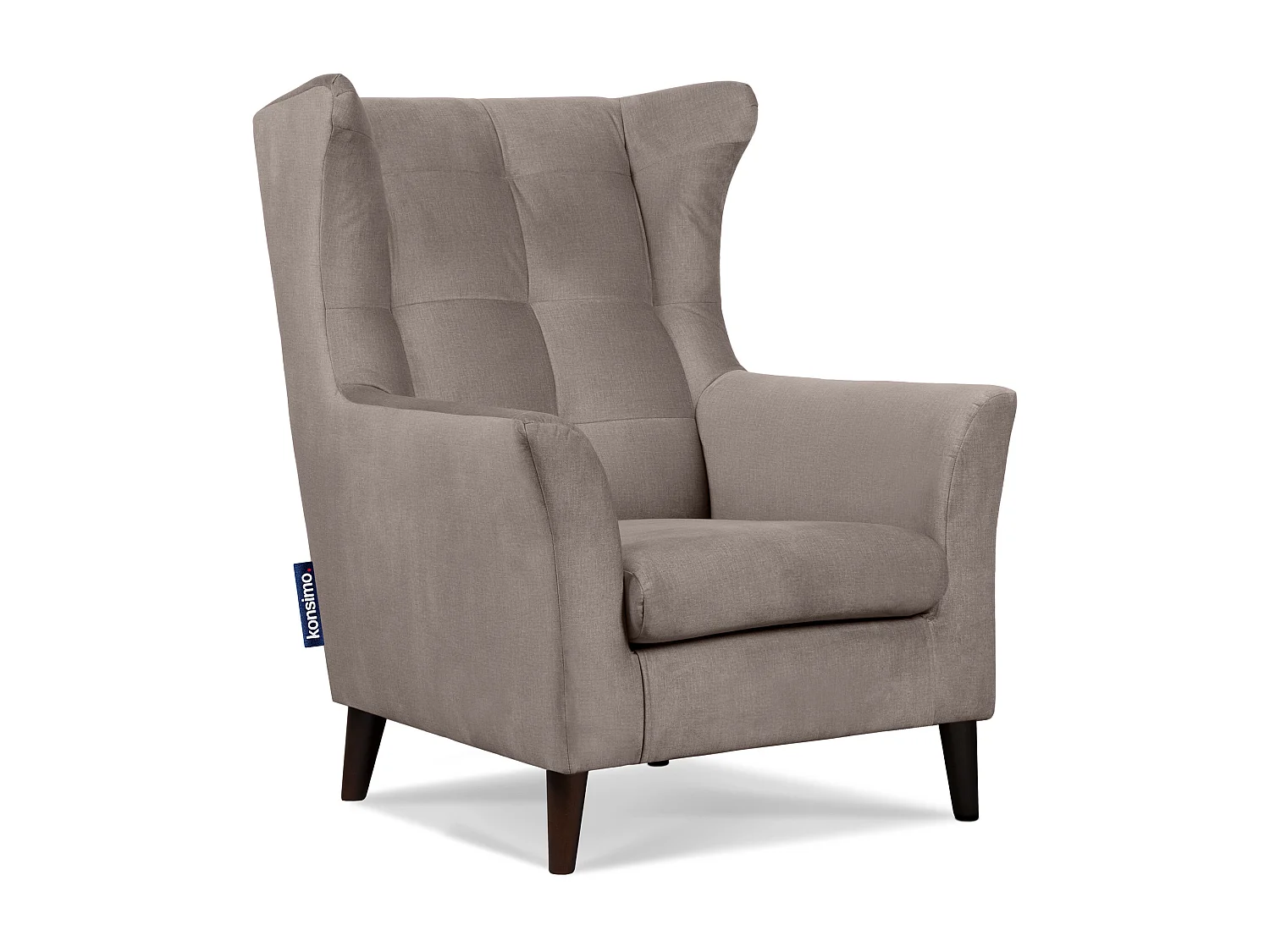 Eleganter Ohrensessel auf Beinen - beige - SALIS