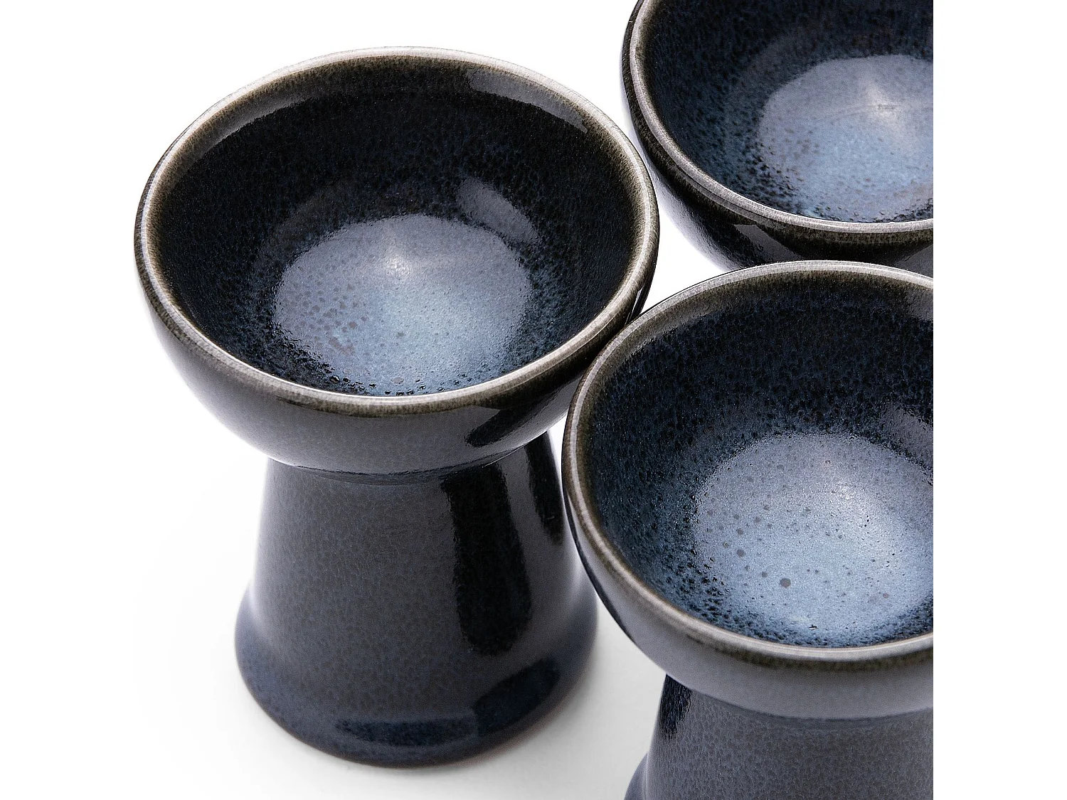 Eierbecher (6er-Set) - schwarz / graphit / marineblau - TIME BLACK