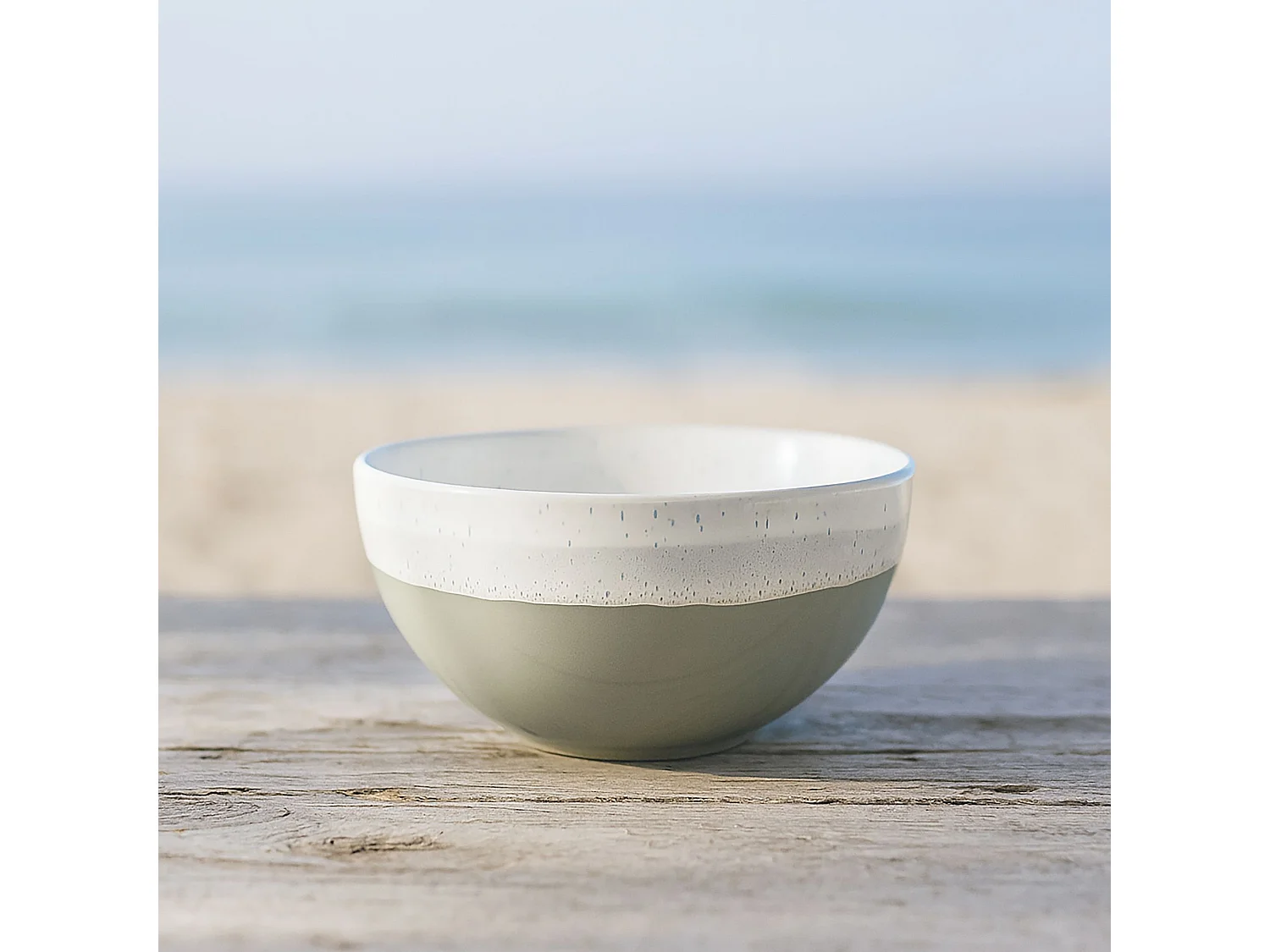 Novastyl - Lot 6 Bols Riga Vert Amande 57cl En Gres