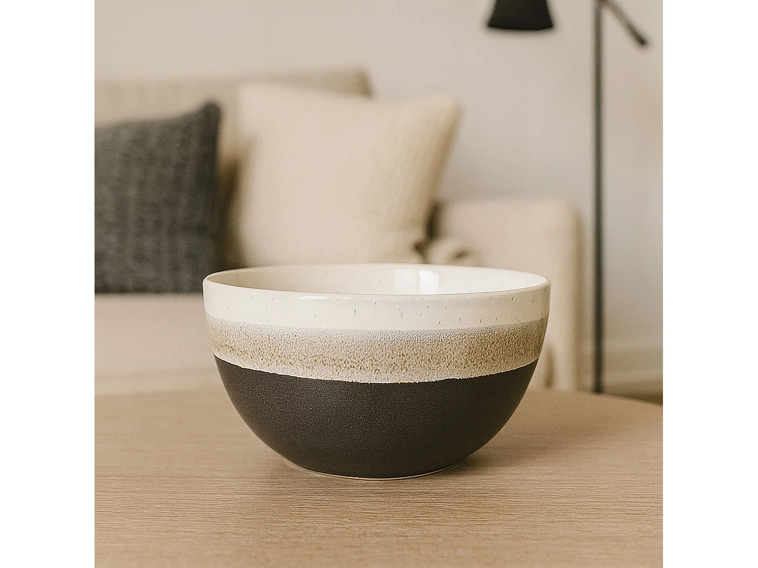 Novastyl - Lot 6 Bols Riga Marron 57cl En Gres