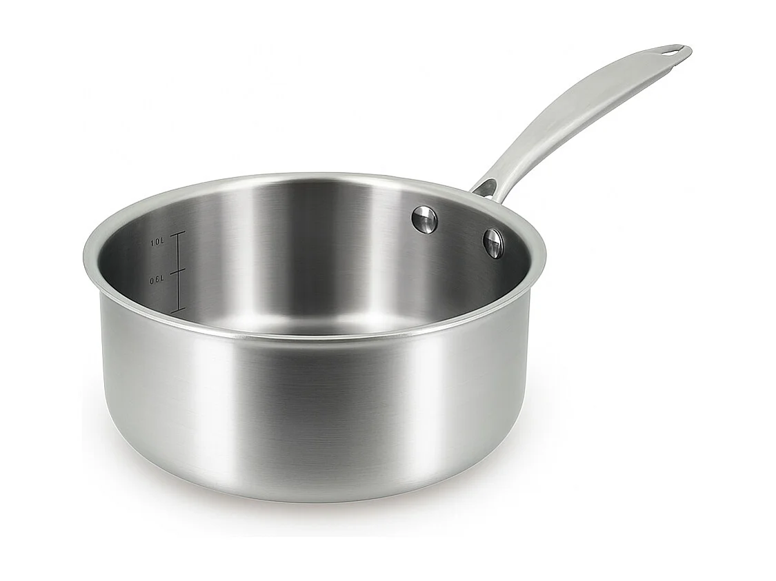 Menastyl - Casserole Triply 18cm En Acier Inoxydable - Made In France