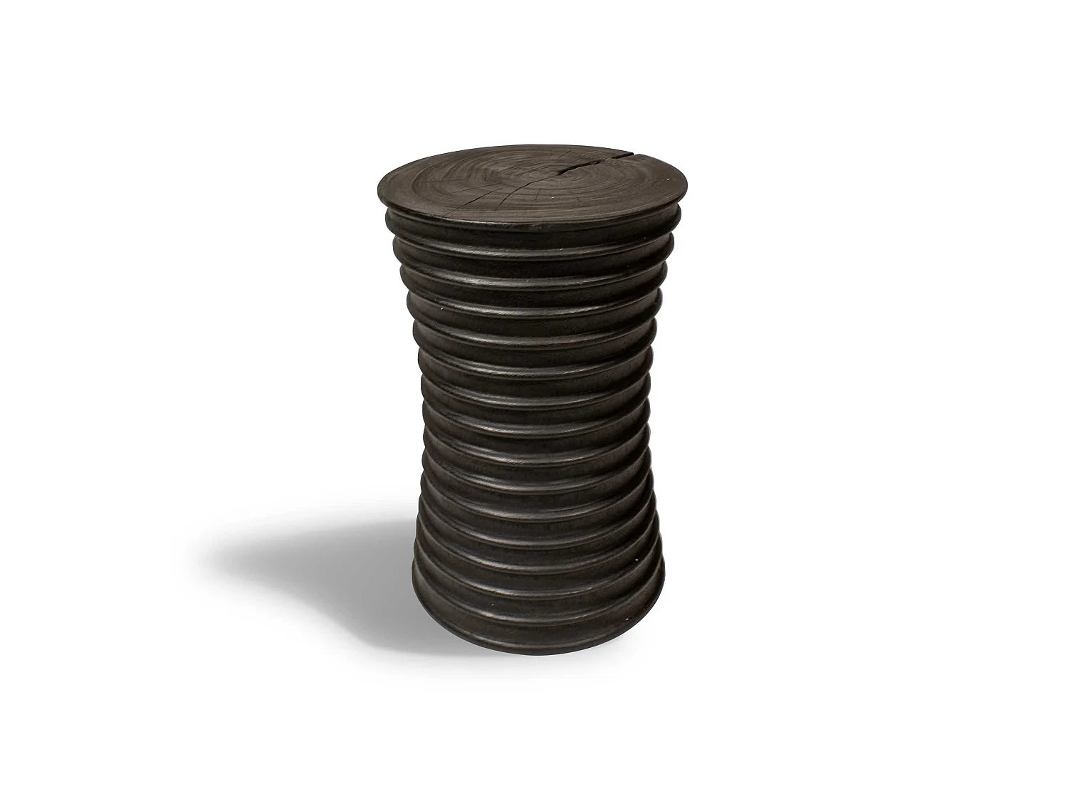 Now's Home - Meuble D'appoint En Bois D'acacia Brule