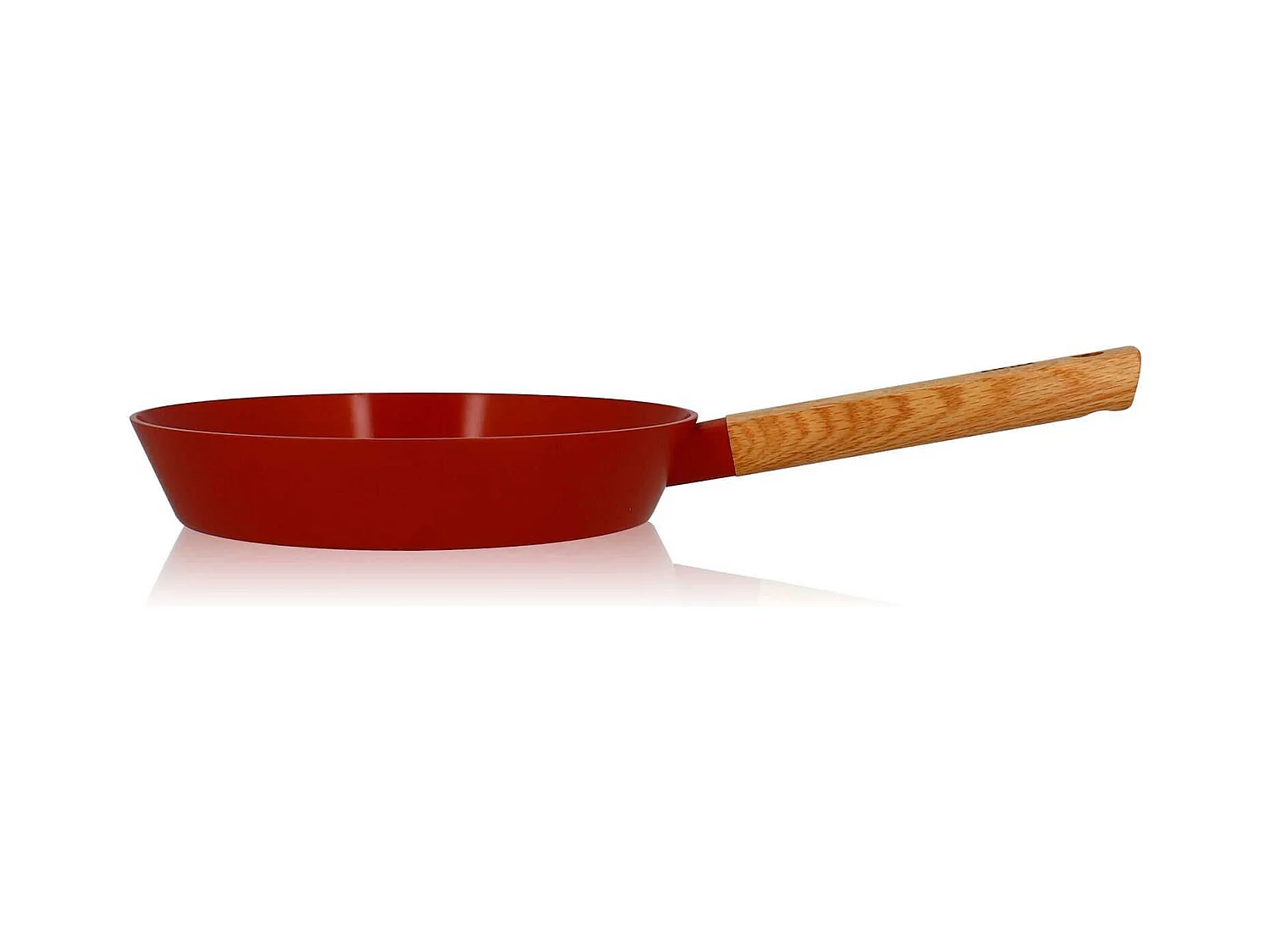Ogo Living - Poele Ector 24cm En Aluminium Paprika Avec Manche En Bois