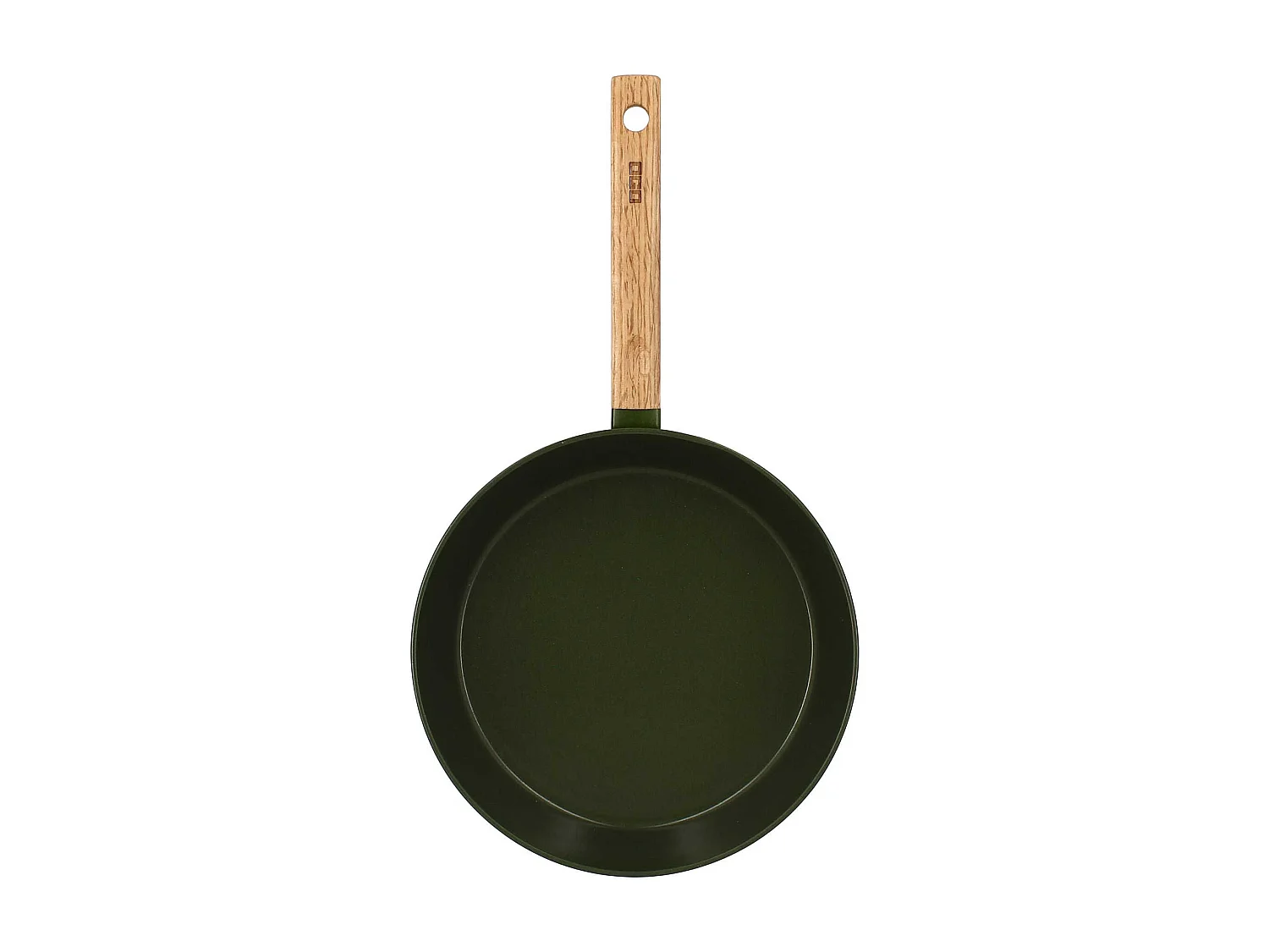 Ogo Living - Poele Ector 28cm En Aluminium Kaki Avec Manche En Bois