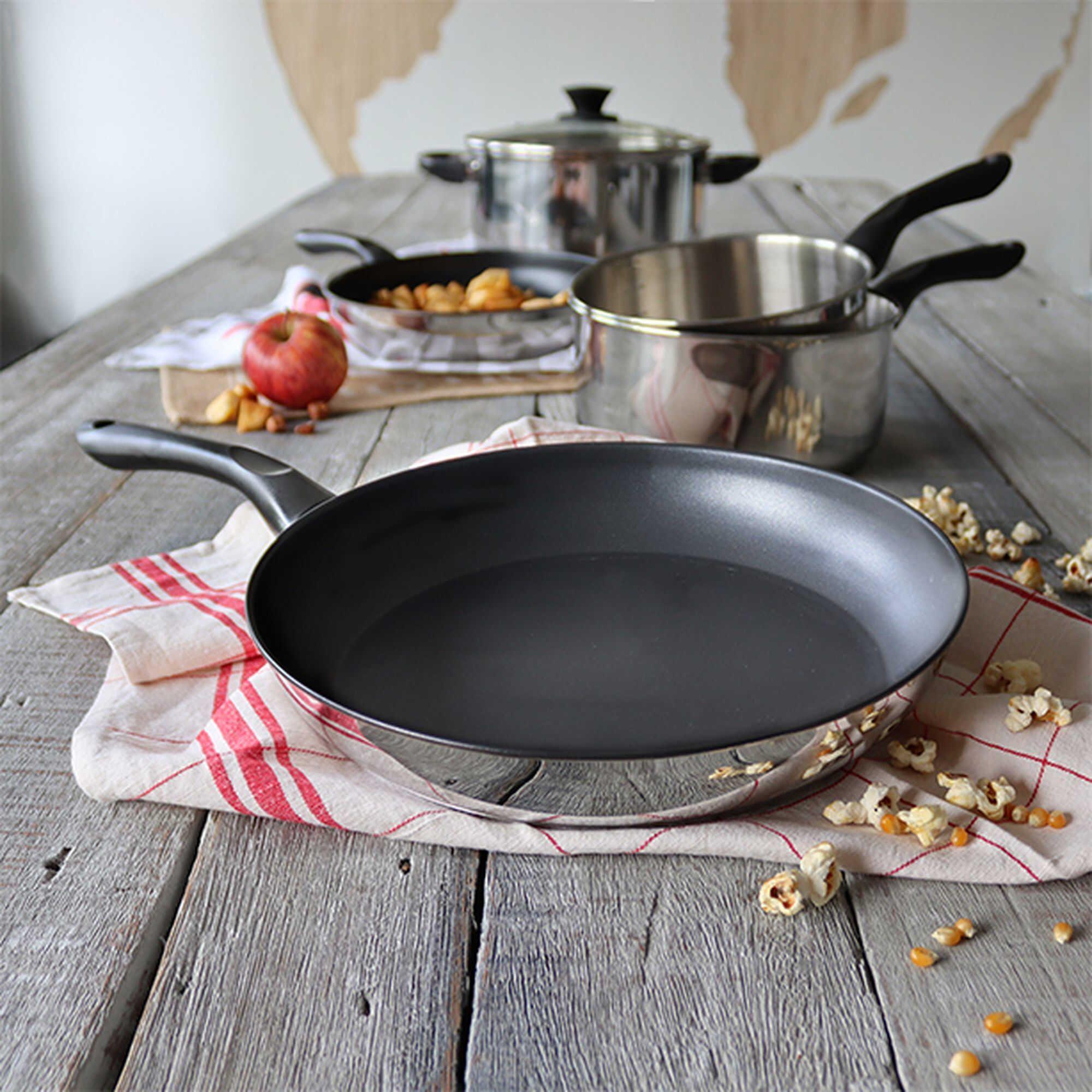 Menastyl Poele Ambre 28cm En Inox Induction