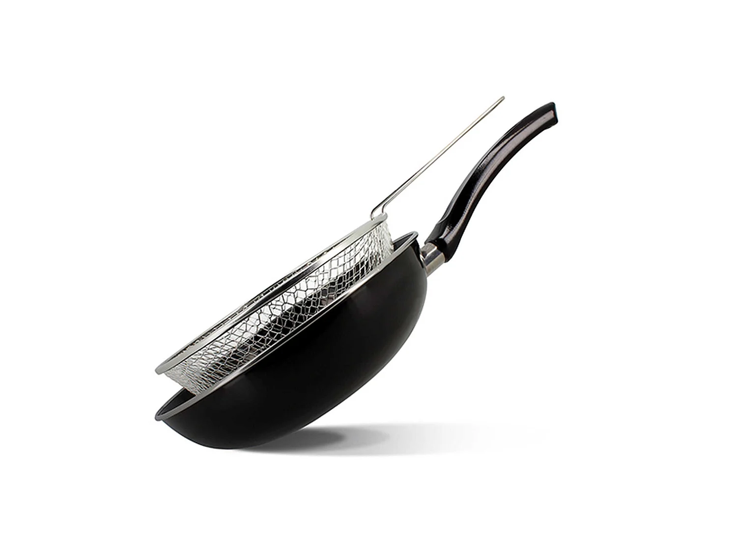 Menastyl - Poele à Frire 26cm En Acier émaillé Noir