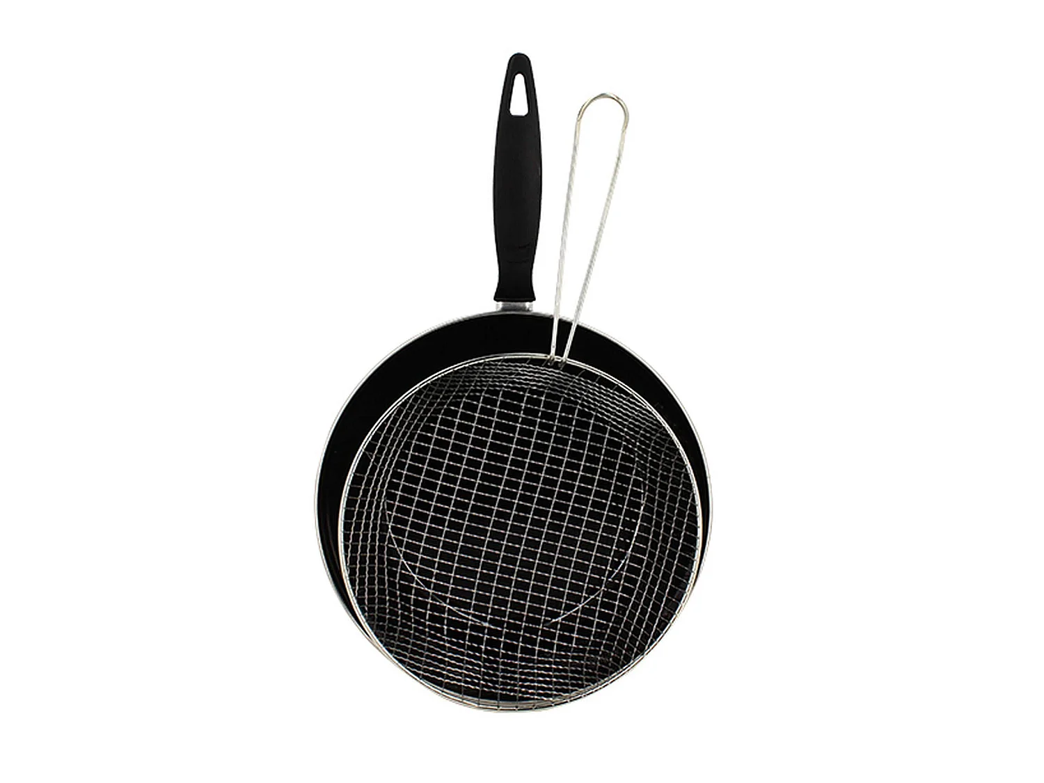 Menastyl - Poele à Frire 26cm En Acier émaillé Noir