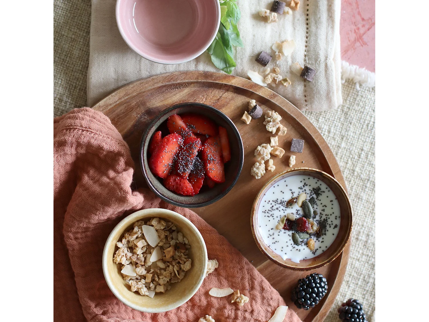 Ogo Living - Coupelle 8cm Pokebowl En Gres Rouge 100 Ml