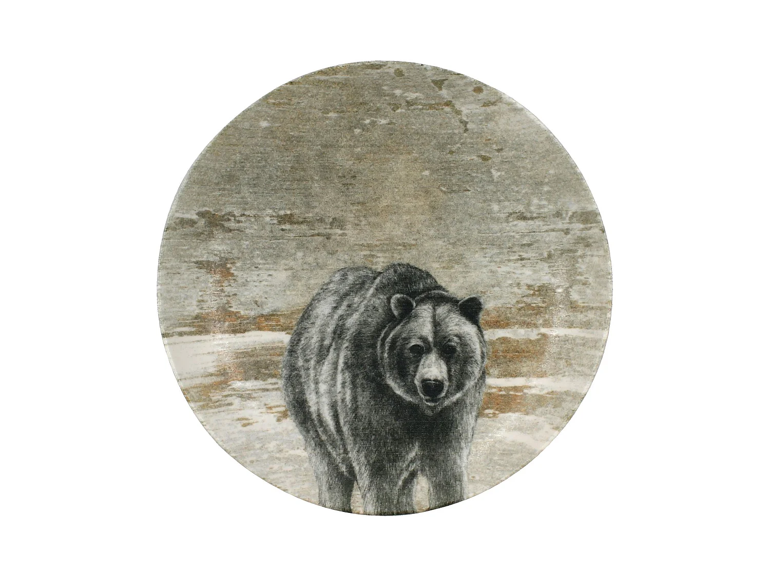 Novastyl - Lot 6 Assiettes Creuses Lachat Ours 21cm En Porcelaine