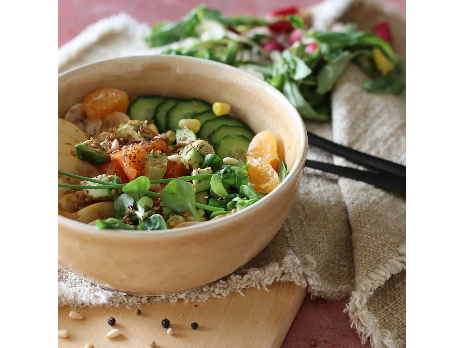 Ogo Living - Poke Bowl 18cm En Gres Ocre 1100ml