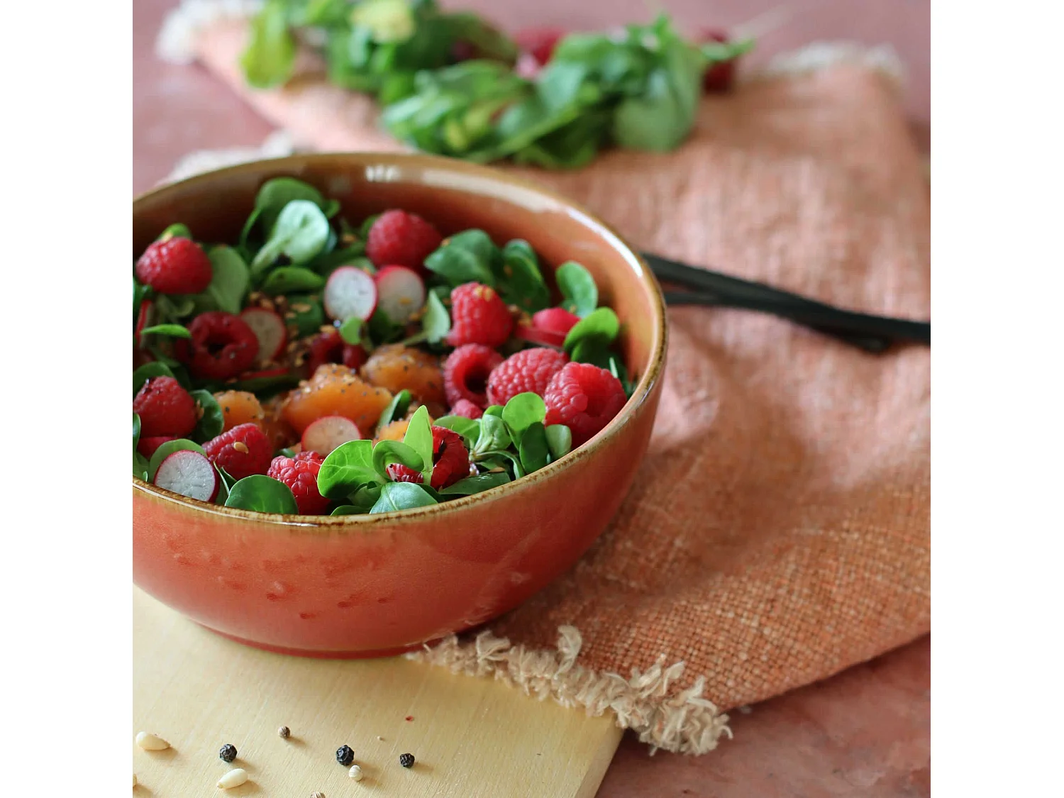 Ogo Living - Poke Bowl 18cm En Gres Rouge 1100ml