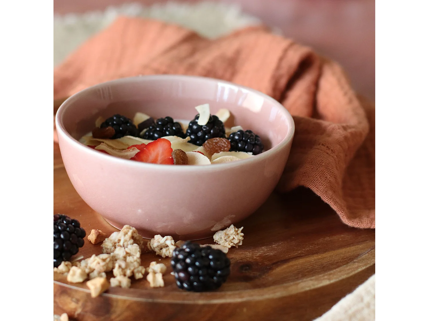 Ogo Living - Poke Bowl 12.5cm En Gres Rose Pale 360 Ml