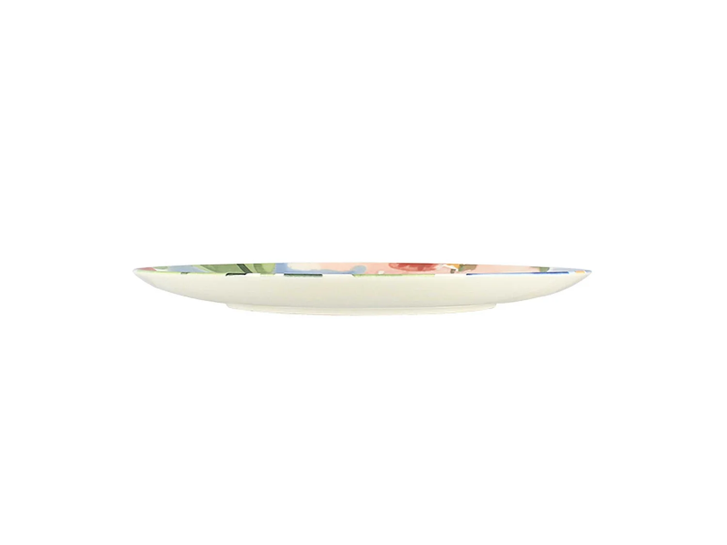 Novastyl - Lot 6 Assiettes Plates Floralux 26cm En Porcelaine