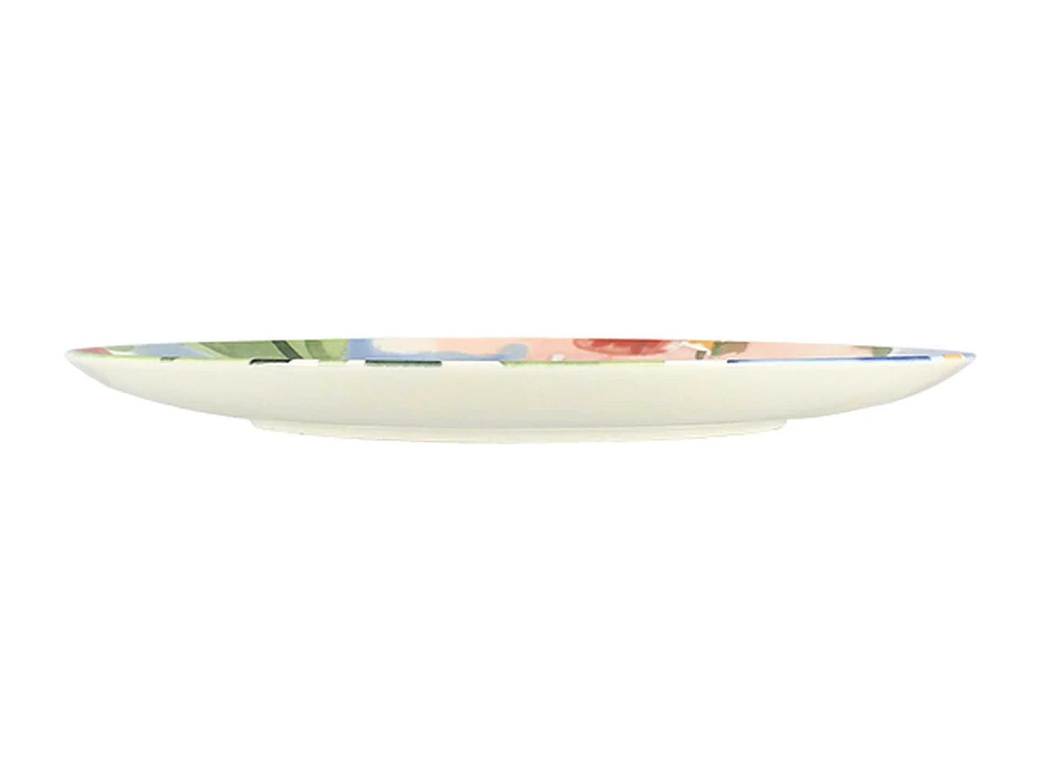 Novastyl - Lot 6 Assiettes Plates Floralux 26cm En Porcelaine