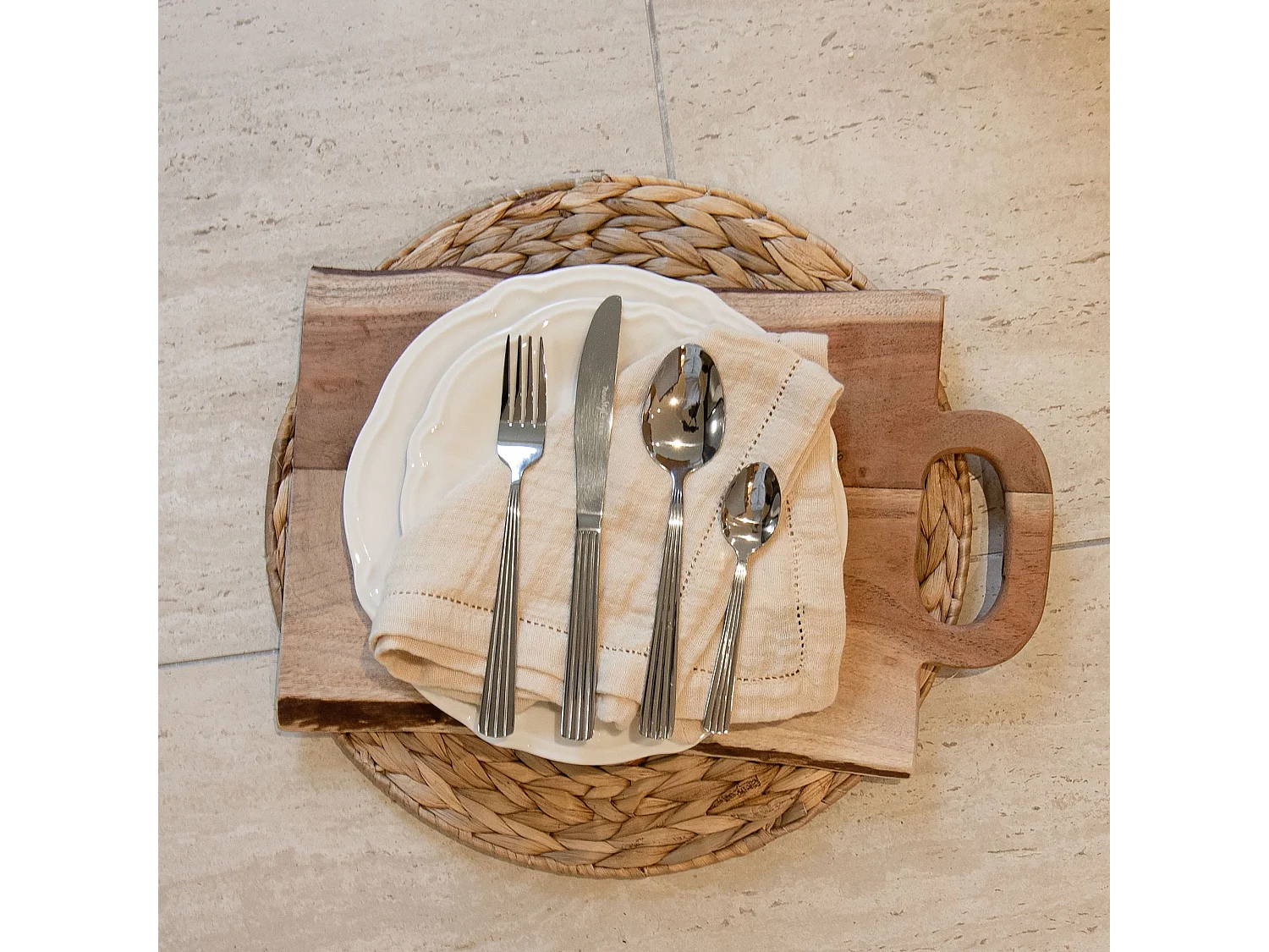 Novastyl - Menagere Louise 16pieces En Acier Inoxydable