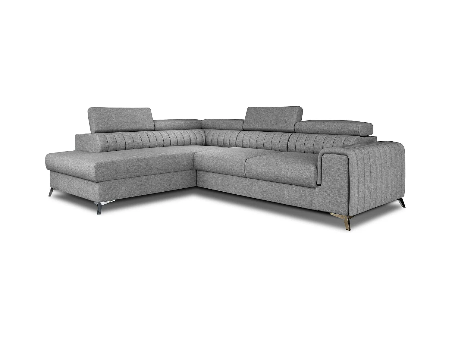 Ecksofa Genova L / Ab Lager/Stoff-Blau