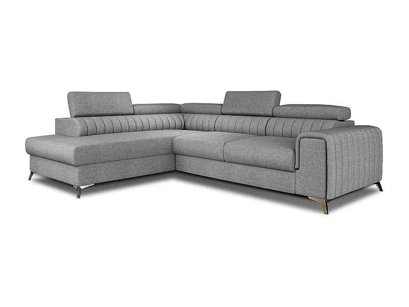 Ecksofa Genova L / Ab Lager/Stoff-Blau