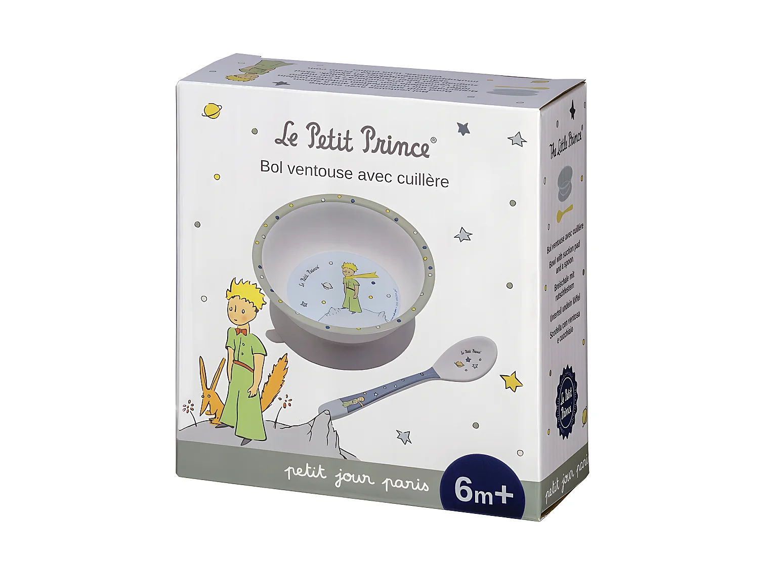 Bol ventouse avec cuillère Petit Prince