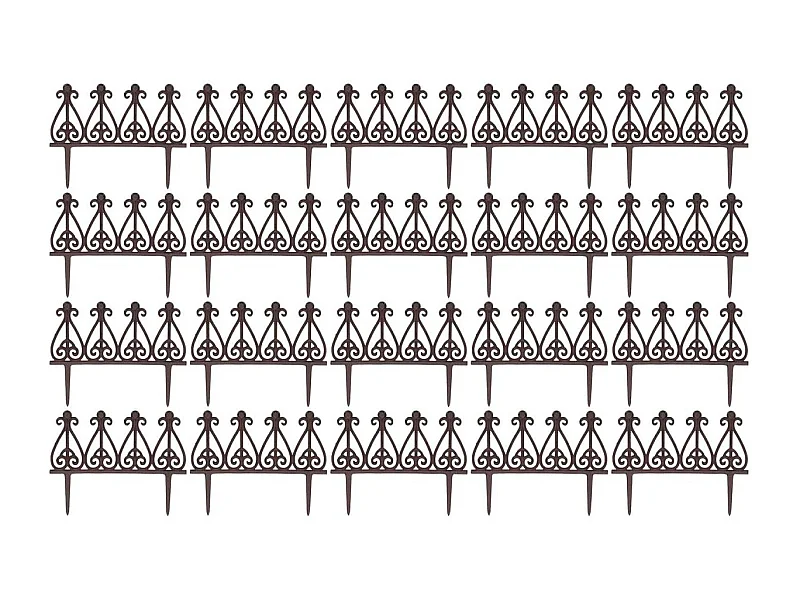 Bordurette en fonte à planter Charme Lot de 20