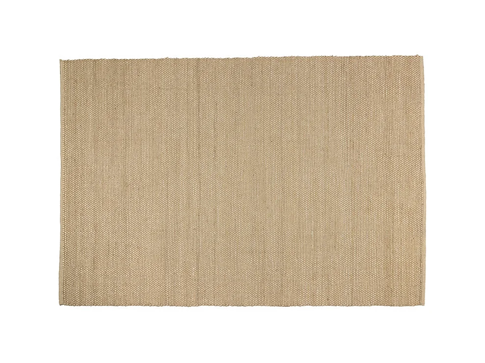 QUENTIN - Tapis rectangulaire 200x290cm en jute et coton beige