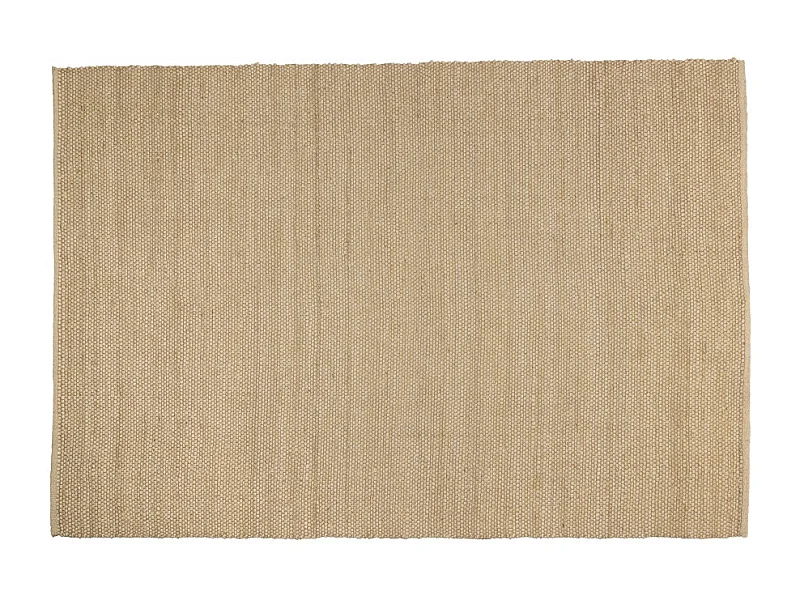 QUENTIN - Tapis rectangulaire 200x290cm en jute et coton beige
