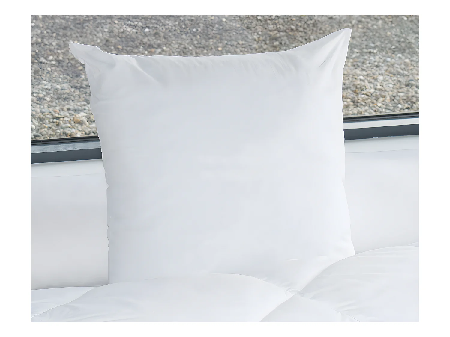 Juego de 2 almohadas - 60 x 60 cm de DREAMEA - 600 gr - MARIN