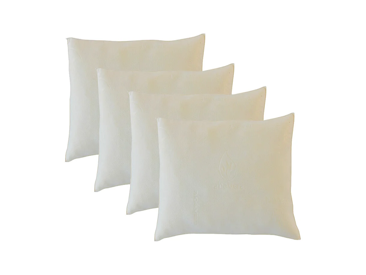 OLYMPE LITERIE | Lot de 4 oreillers 60x60 cm FLOCONS | Mémoire de forme